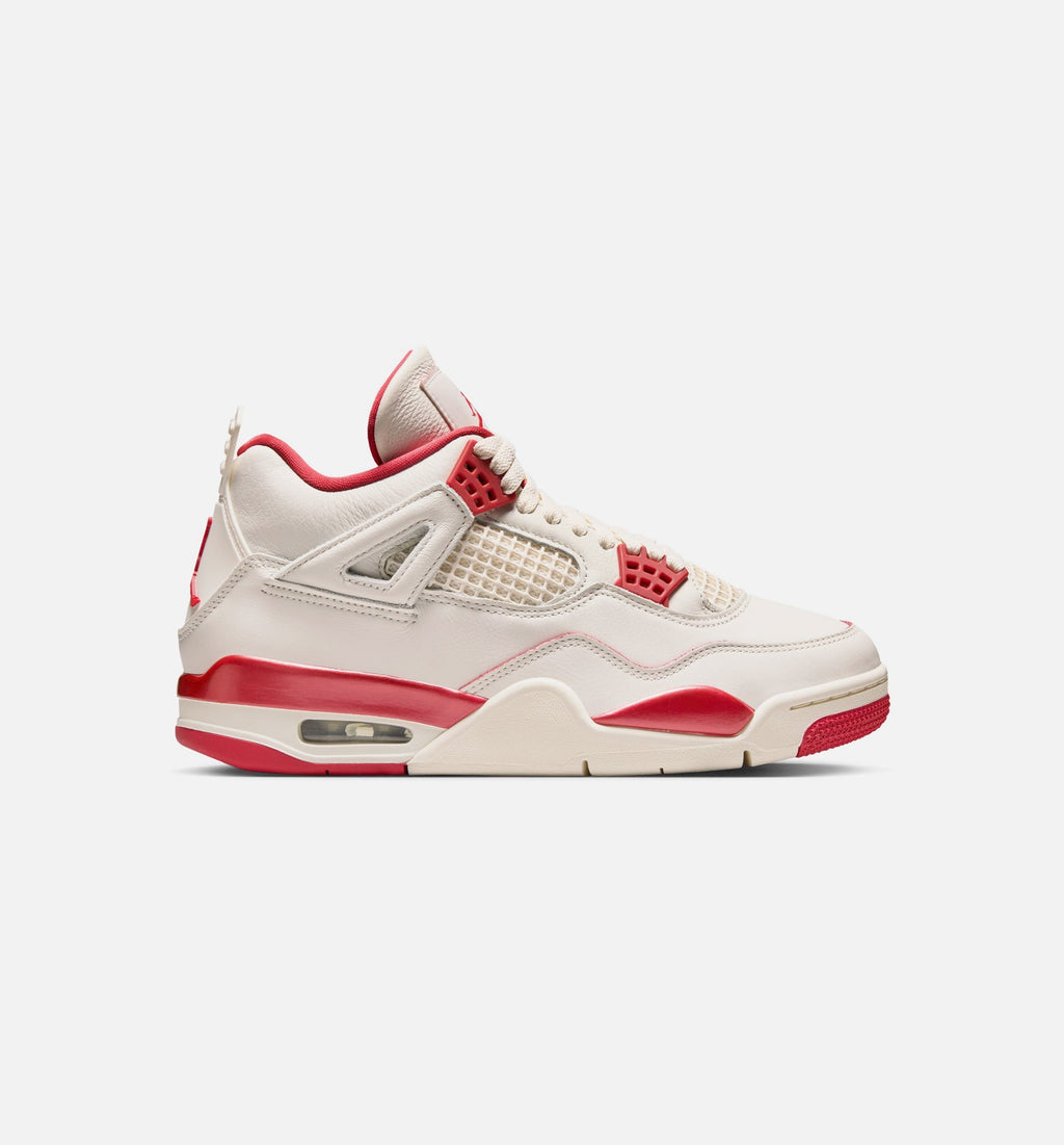 Air Jordan 4 Retro Valentine's Day Women's Lifestyle Shoes - Light Ivory/Sierra Red/Intense Red