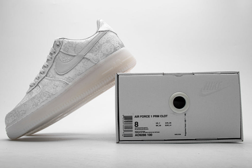 Reps Sneakers Fragment Clot x Nike Air Force 1 PRM White AO9286-100