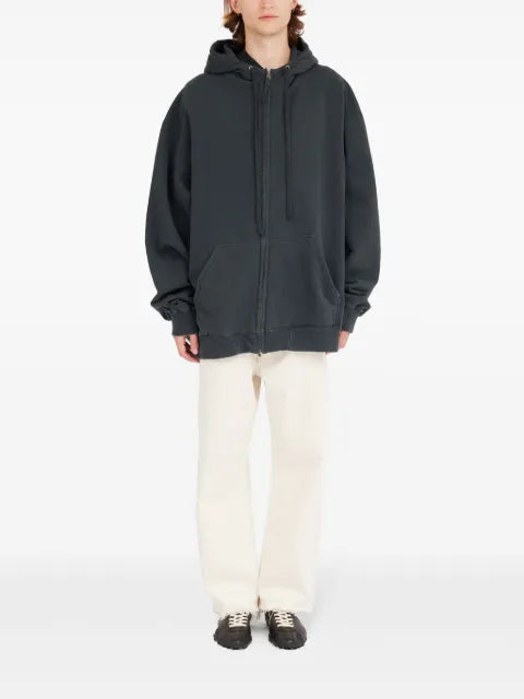Maison Margiela zipped drawstring hoodie