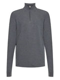 Sease stand-collar half-zip sweater
