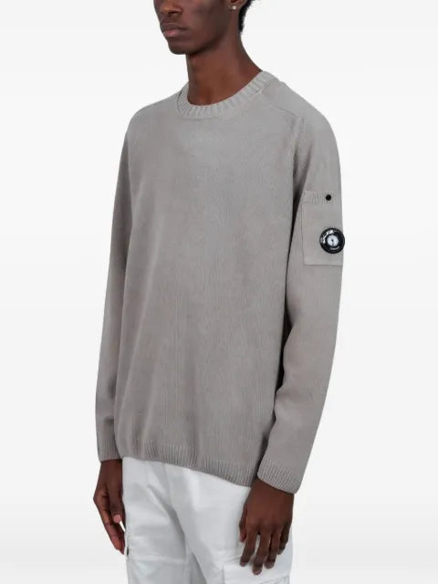 C.P. Company cotton chenille crewneck Lens sweater