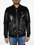 Philipp Plein logo-appliqué bomber jacket