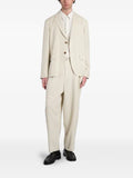 Maison Kitsuné logo-patch single-breasted tailored blazer