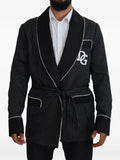 Dolce & Gabbana pinstripe DG-patch blazer