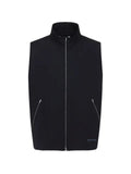 Jil Sander logo-print funnel-neck gilet