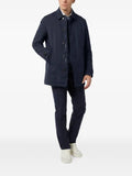 Paul & Shark Typhoon Platinum suede-trim jacket