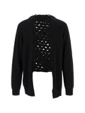 Comme des Garçons Homme Plus panelled open-knit cardigan