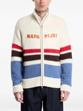 Napapijri Aldar logo-embroidered striped sweater
