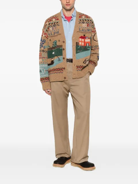 Polo Ralph Lauren intarsia-knit V-neck cardigan
