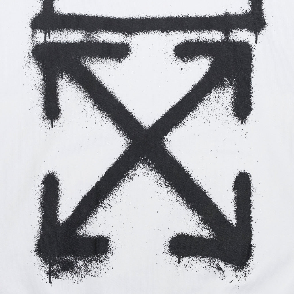 White Spray Arrow Hoodie