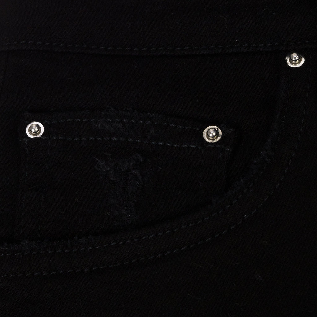 Overdyed Black Crystal Thrasher Skinny Jeans