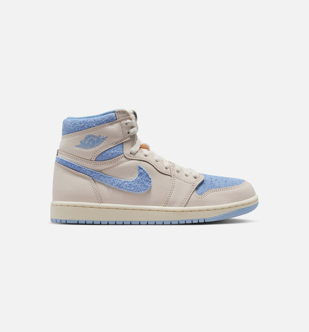 Air Jordan 1 Retro High OG Womens Lifestyle Shoe - Pale Ivory/Psychic Blue/Coconut Milk