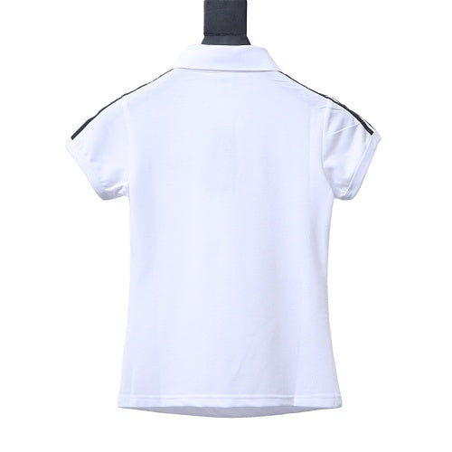Adidas logo polo shirt white