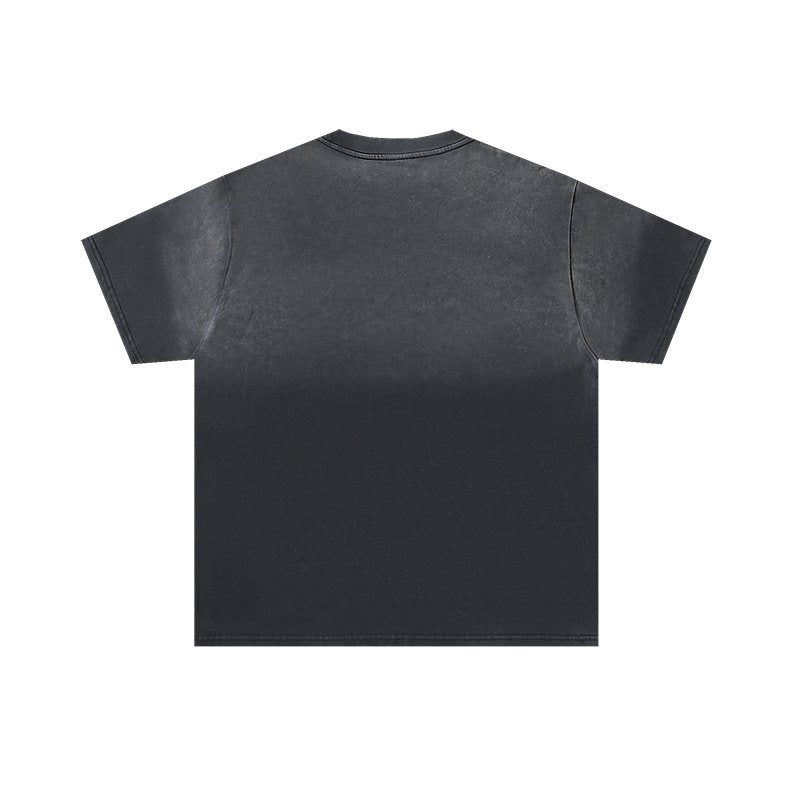 VALE USA Washed Black Graphic T-Shirt