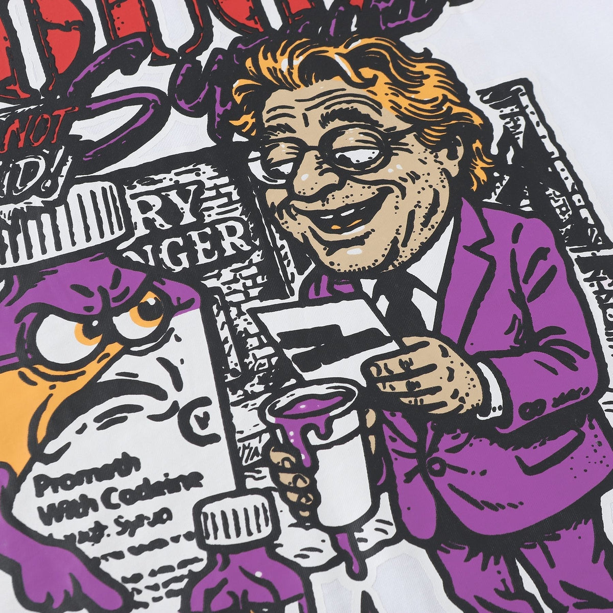 THAT'S A AWFUL LOT OF COUGH SYRUP Chest & Back Graphic T-Shirt