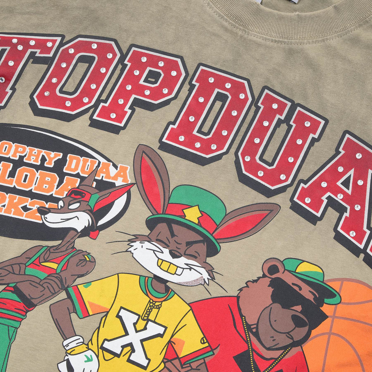 DUAA All Star Basketball Graphic Short-Sleeve T-Shirt - Olive