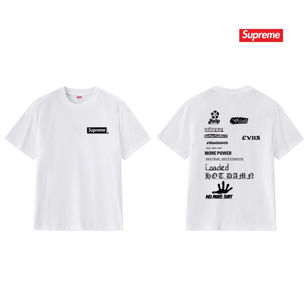 Supreme Multi-Logo Back Graphic T-Shirt