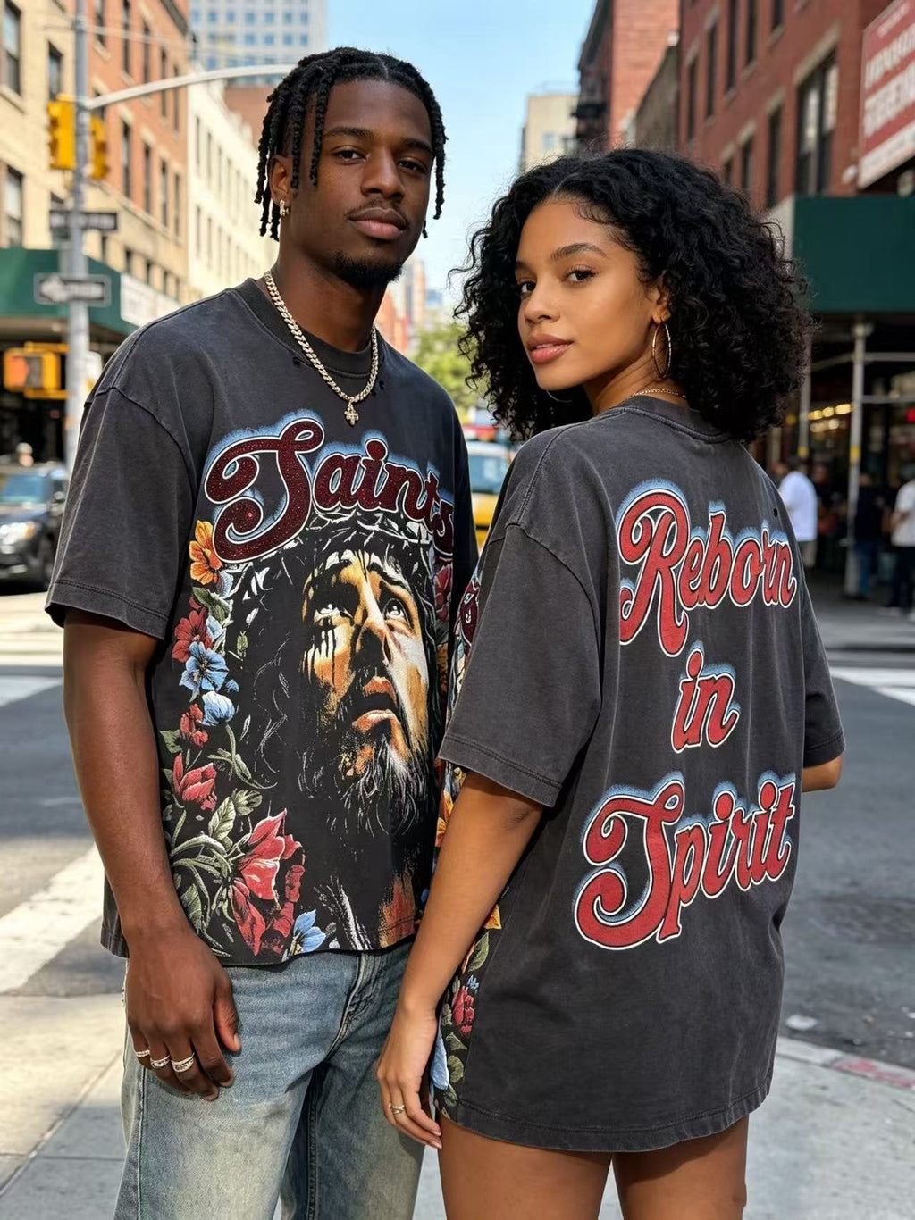 SAINT Reborn in Spirit Graphic T-Shirt