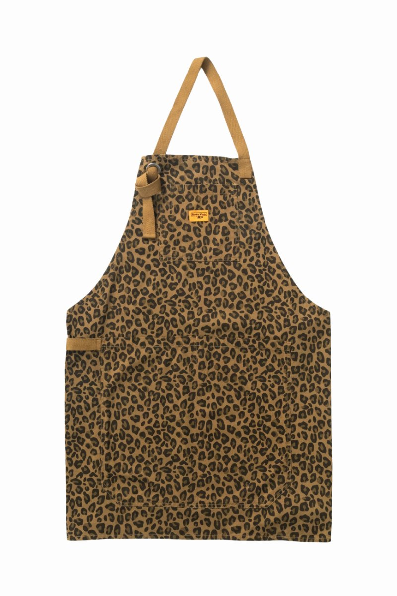SERVICE WORKS PATTERNED APRON Brown Leopard