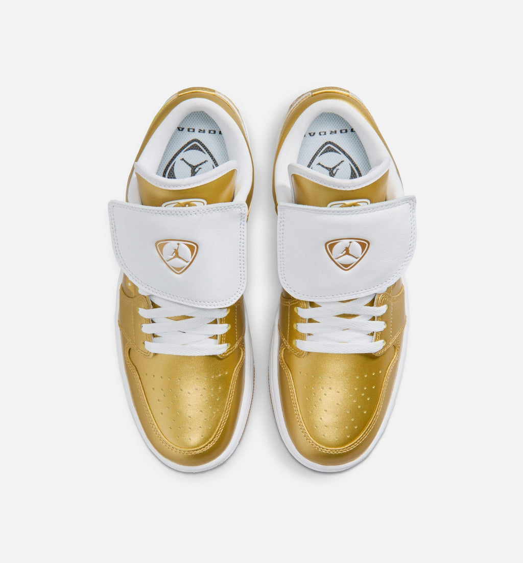 Air Jordan 1 Low Women's Shoe – Gold/White/Gum Yellow