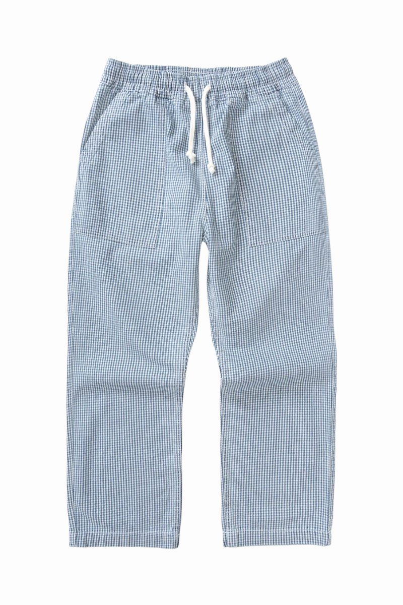 SERVICE WORKS HOUSE GINGHAM CHEF PANTS Blue