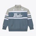 M&N NBA Chicago Bulls Thunderstorm Head Coach 1/4 Zip