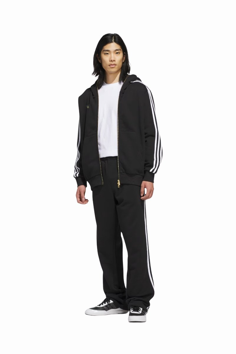 ADIDAS SKATEBOARDING TYSHAWN TRACK PANT Black / White