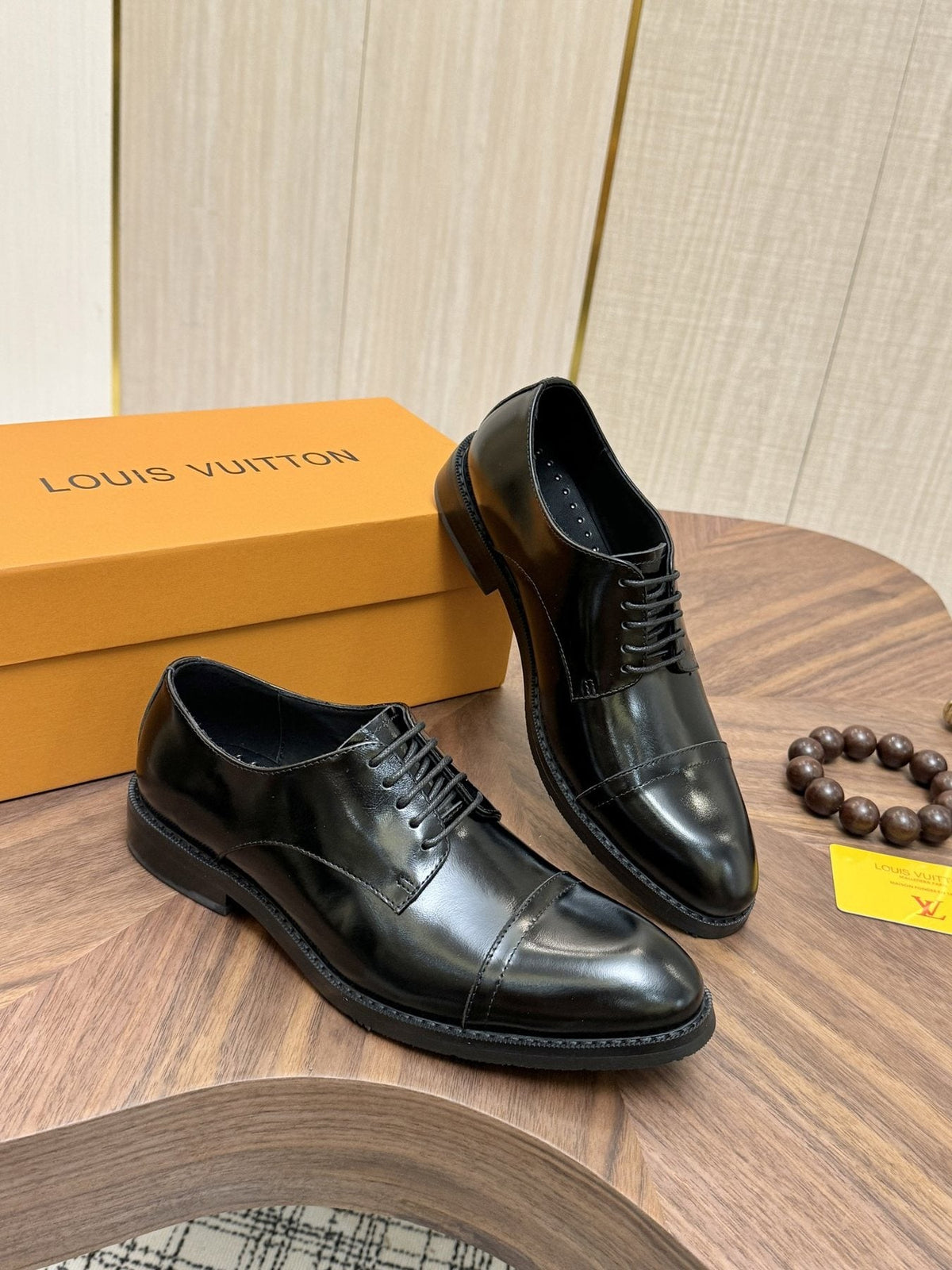 Louis Vuitton Black Lace-Up Dress Shoes
