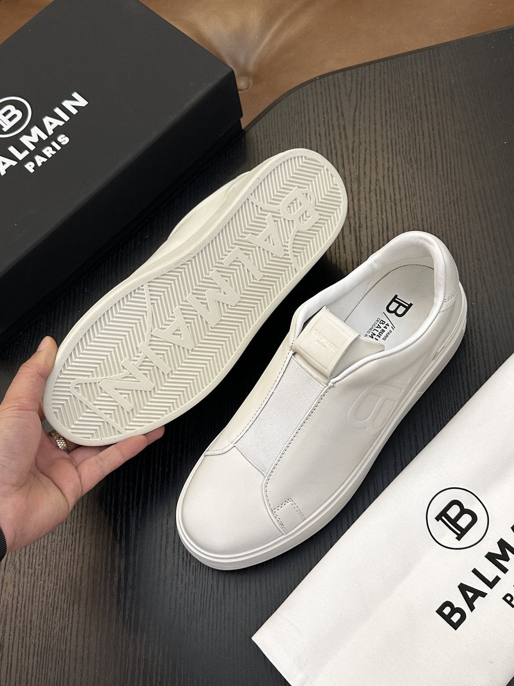 Balmain B-Skate Slip-On Sneakers