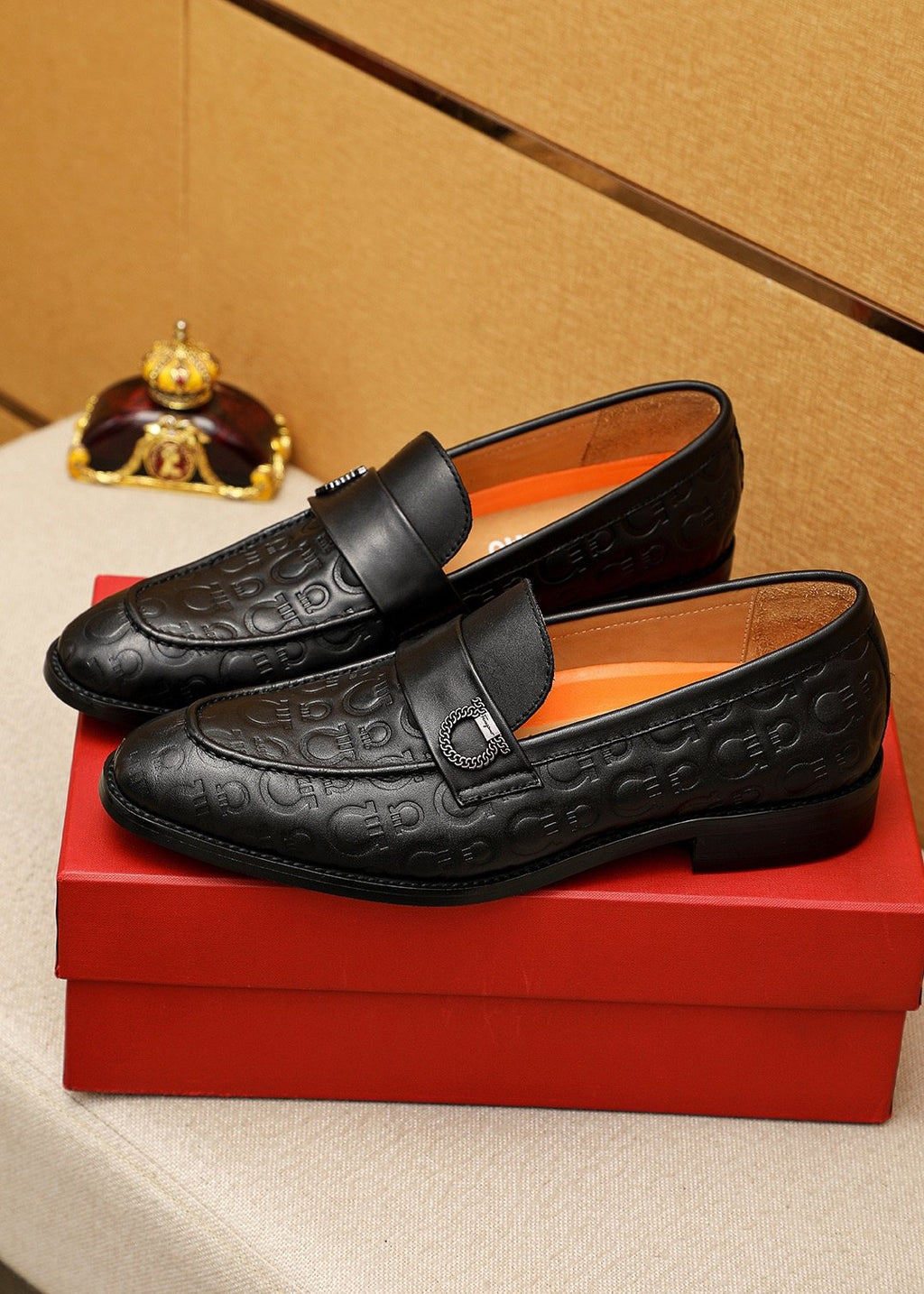 Ferragamo Embossed Slip-On Shoes